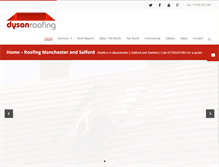 Tablet Screenshot of dysonroofing.com